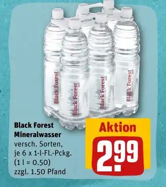 REWE DE Black Forest Mineralwasser tilbud