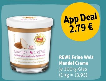 REWE DE REWE Feine Welt Mandel Creme tilbud