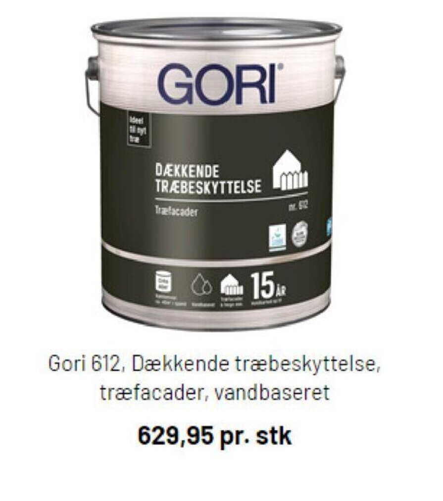 Silvan Gori 612, Dækkende træbeskyttelse, træfacader, vandbaseret tilbud