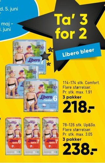 Bilka Libero bleer tilbud