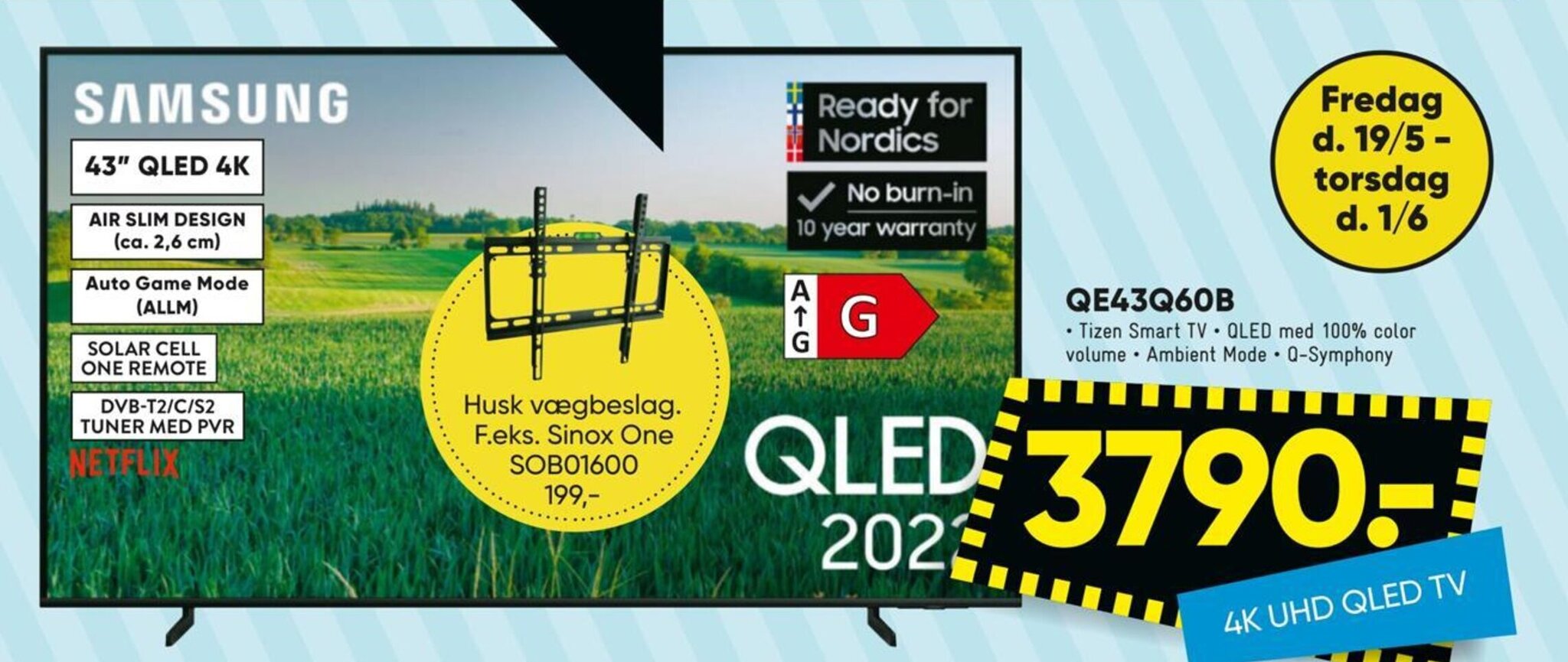 Bilka SAMSUNG QE43Q60B tilbud