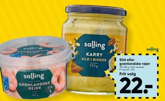 Bilka Sild eller grønlandske rejer tilbud