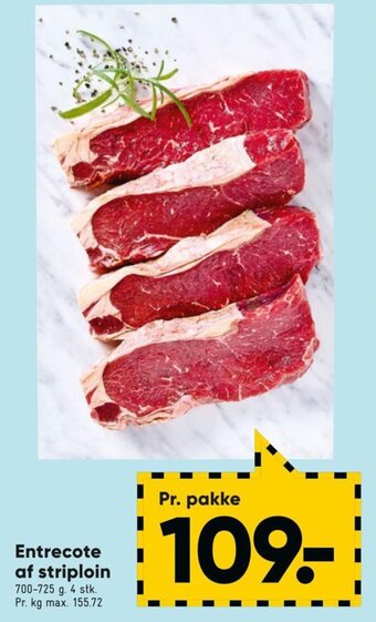 Bilka Entrecote af striploin tilbud