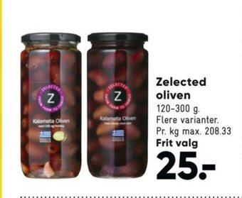 Zelected oliven