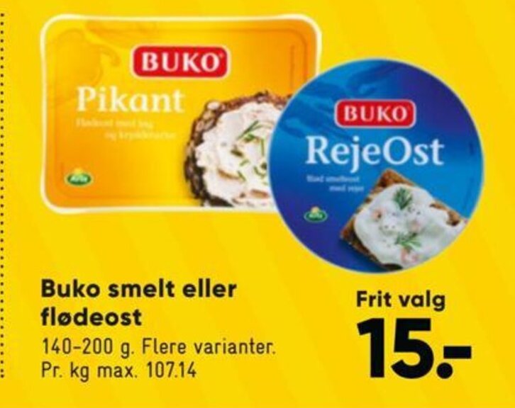 Bilka Buko smelt eller flødeost tilbud