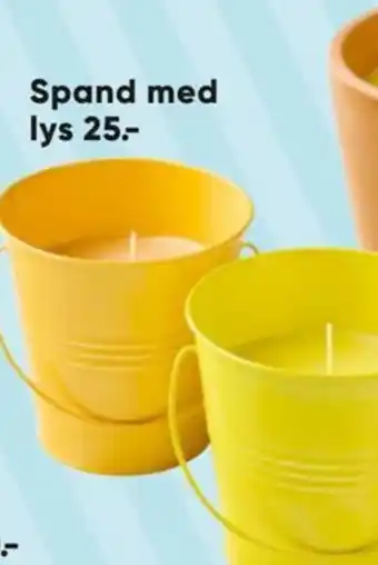 Bilka Spand med lys tilbud