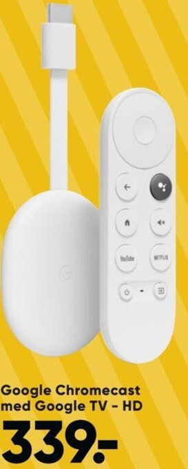 Bilka Google Chromecast med Google TV - HD tilbud