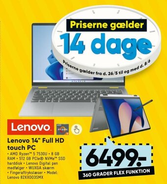 Lenovo 14" Full HD touch PC