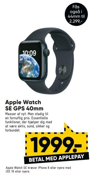 Bilka Apple Watch SE GPS 40mm tilbud