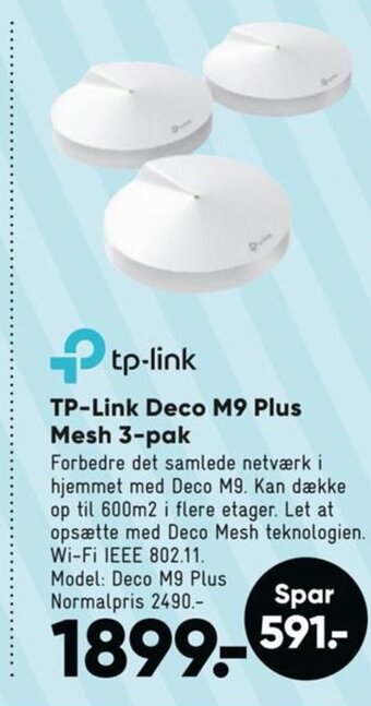 TP-Link Deco M9 Plus Mesh 3-pak