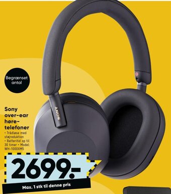 Sony over-ear høre- telefoner