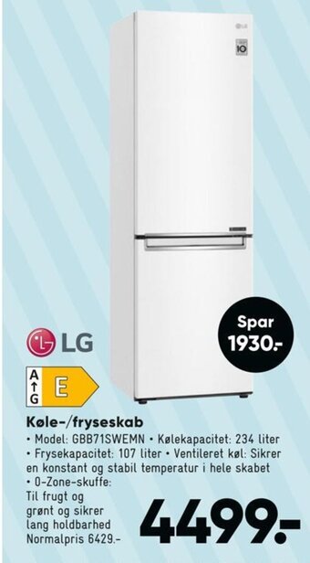 LG Køle-/fryseskab