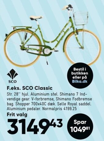Bilka F.eks. SCO Classic tilbud