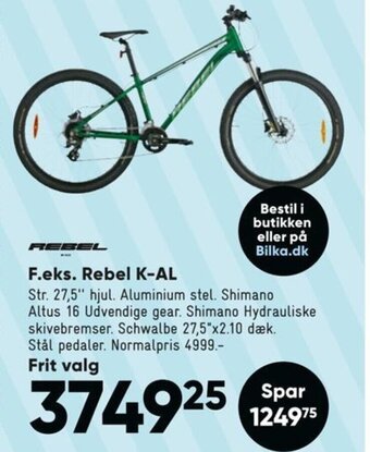 Bilka F.eks. Rebel K-AL tilbud