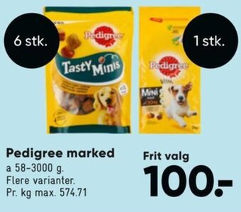 Bilka Pedigree marked tilbud