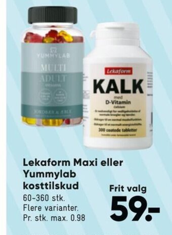 Lekaform Maxi eller Yummylab kosttilskud
