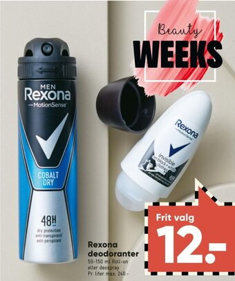 Bilka Rexona deodoranter tilbud