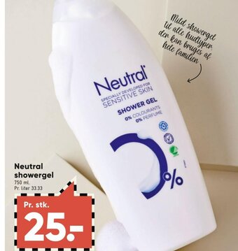 Bilka Neutral showergel tilbud