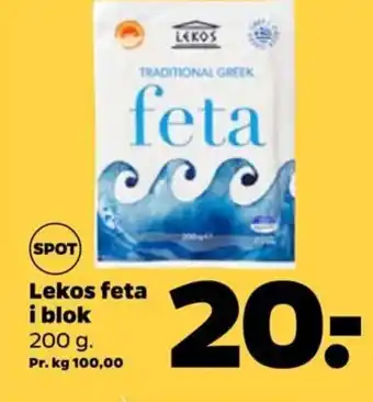 Netto Lekos feta i blok tilbud