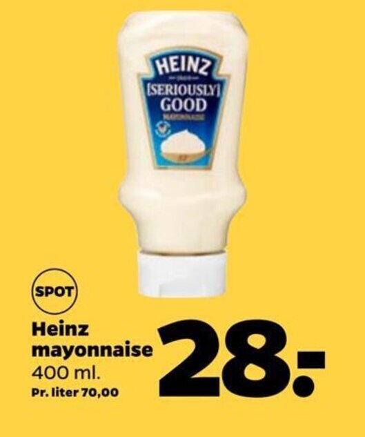 Heinz mayonnaise tilbud hos Netto