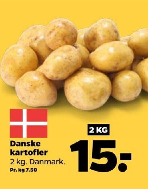 Netto Danske kartofler tilbud