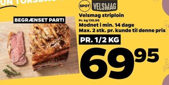 Netto Velsmag striploin tilbud