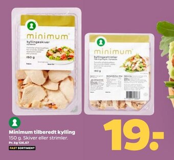 Netto Minimum tilberedt kylling tilbud