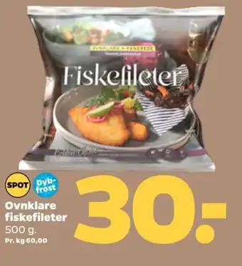 Netto Ovnklare fiskefileter tilbud