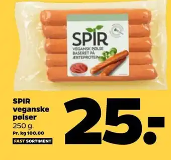 Netto SPIR veganske pølser tilbud