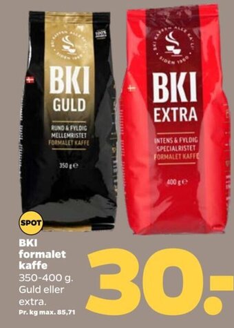 BKI formalet kaffe