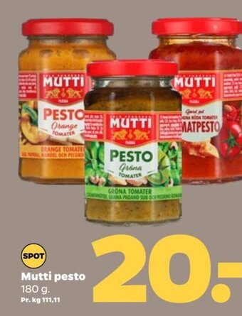 Netto MUTTI PESTO tilbud