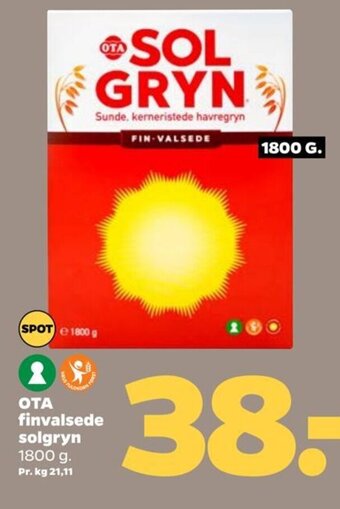 Netto OTA finvalsede SOLGRYN tilbud