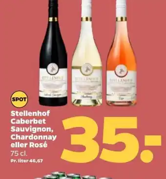 Netto Stellenhof Caberbet Sauvignon, Chardonnay eller Rosé tilbud