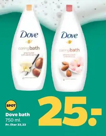 Dove bath