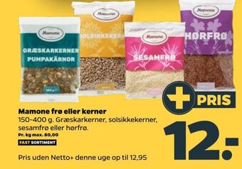 Netto Mamone frø eller kerner tilbud