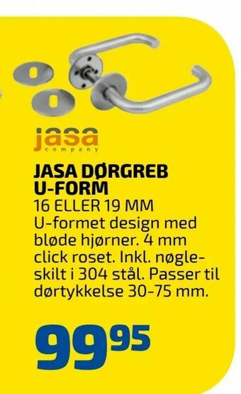 Davidsen Jasa dørgreb u-form tilbud