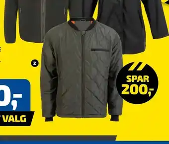 Herre quilt jakke