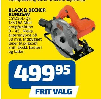 Davidsen Black & decker rundsav tilbud