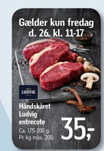 Føtex Håndskåret Ludvig entrecote tilbud