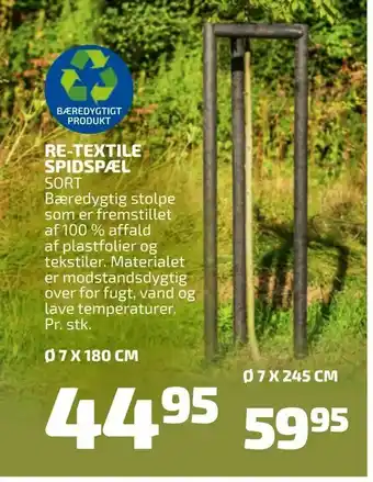 Davidsen Re-textile spidspæl tilbud