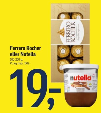 Ferrero Rocher eller Nutella