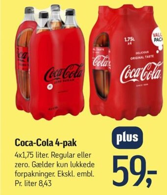 Føtex Coca-Cola 4-pak tilbud