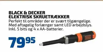 Davidsen Black & decker elektrisk skruetrækker tilbud