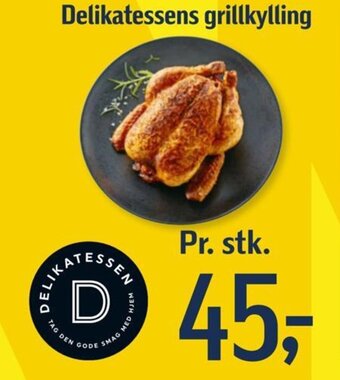 Delikatessens grillkylling