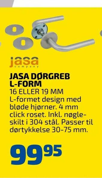 Davidsen Jasa dørgreb l-form tilbud