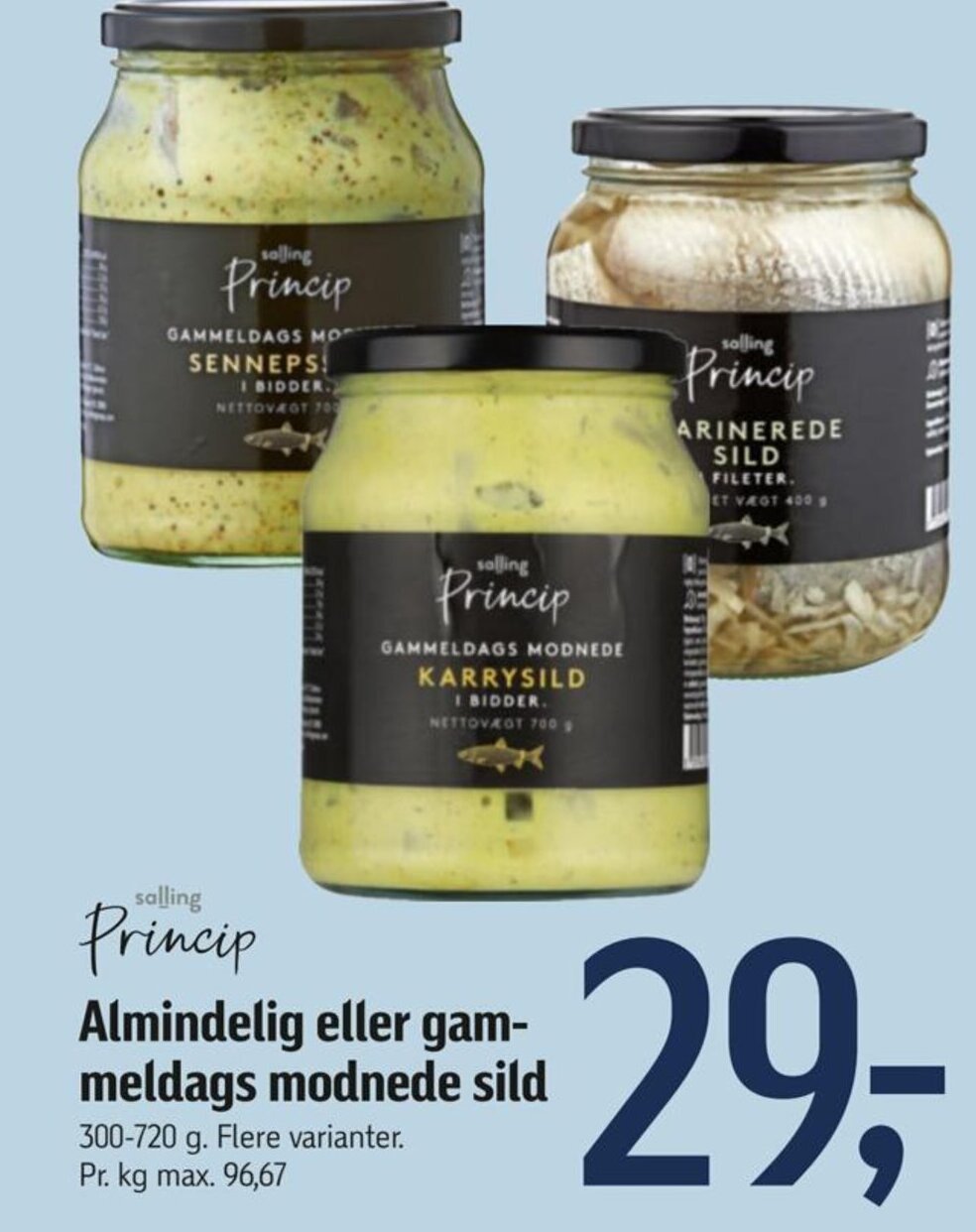 Føtex Princip Almindelig eller gam-meldags modnede sild tilbud