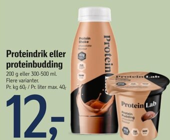 Proteindrik eller proteinbudding
