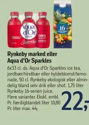 Føtex Rynkeby marked eller Aqua d'Or Sparkles tilbud