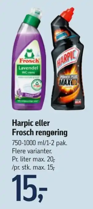 Føtex Harpic eller Frosch rengøring tilbud