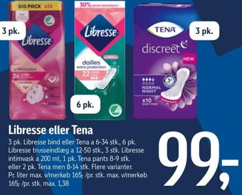 Føtex Libresse eller Tena tilbud